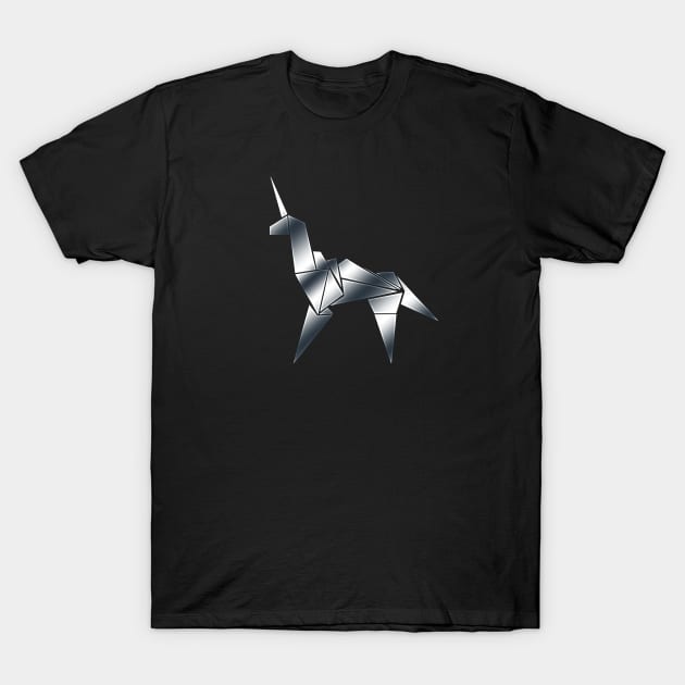 Blade Runner: Metal Origami Unicorn (Blade Runner) Tee T-Shirt by Evarcha